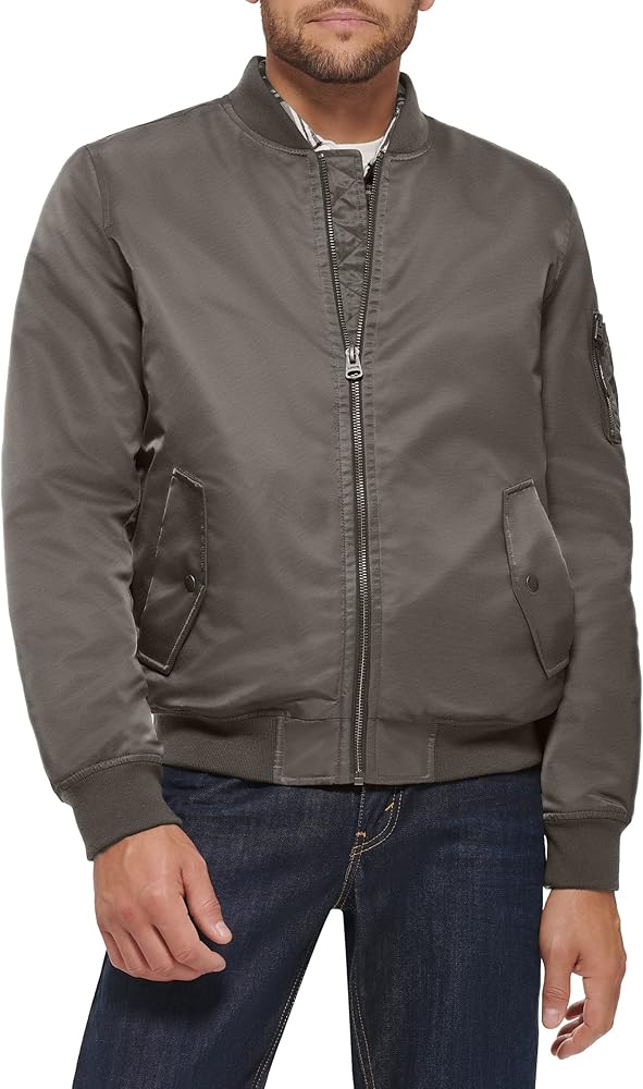 Levi's Men's MA-1 Flight Lightweight Zip-Up Bomber Jacket