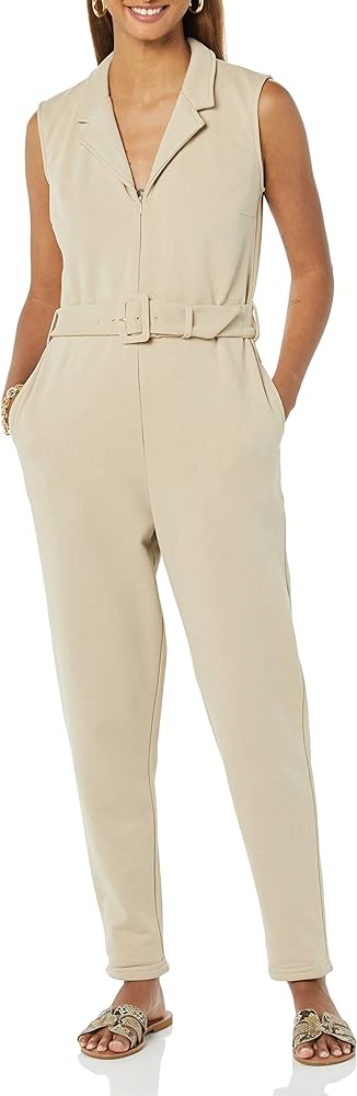 TEREA Women's Aria Collared Zip Front Jumpsuit