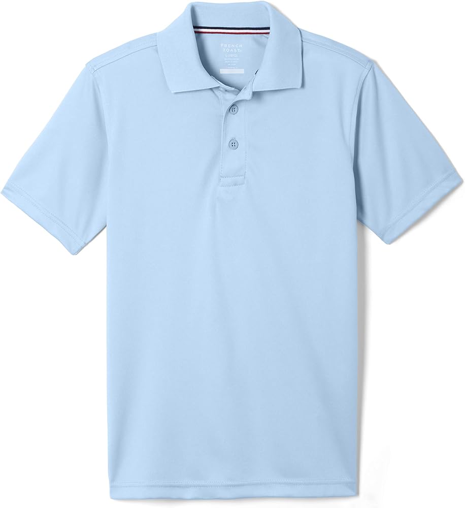 French Toast Men's Moisture Wicking Performance Sport Polo Short Sleeve Shirt