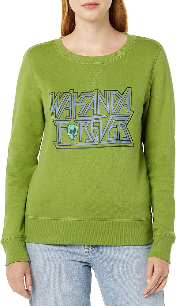 Amazon Essentials Disney | Marvel | Star Wars | Princess Women's Fleece Crew Sweatshirts